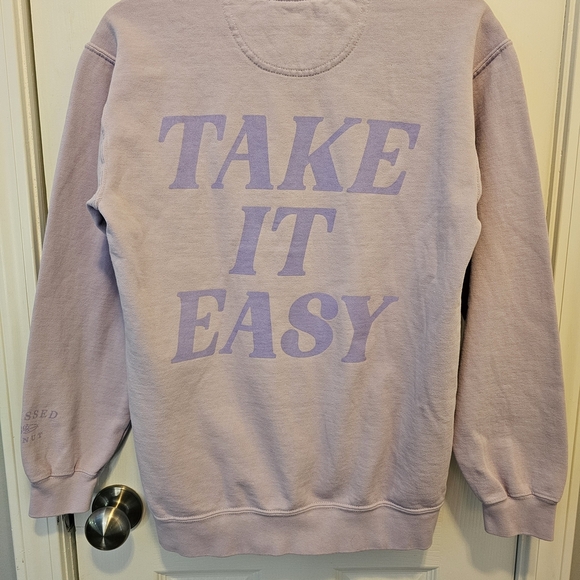 Sunkissed Coconut Light Purple Crewneck Sweater - Picture 7 of 8